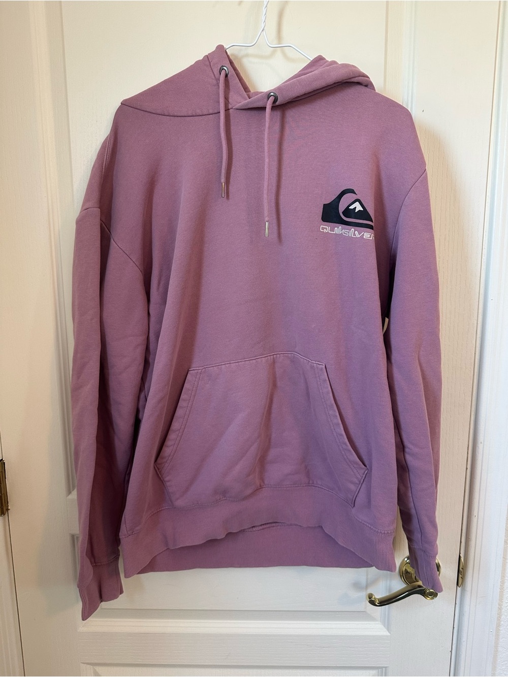 Quiksilver Men's Mauve/Pink Crewneck Hoodie